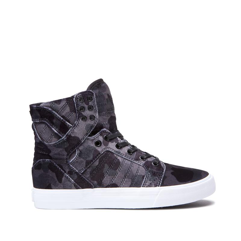 Supra SKYTOP Sneaker High Damen Camouflage / Schwarz Deutsch ZUNAE4615